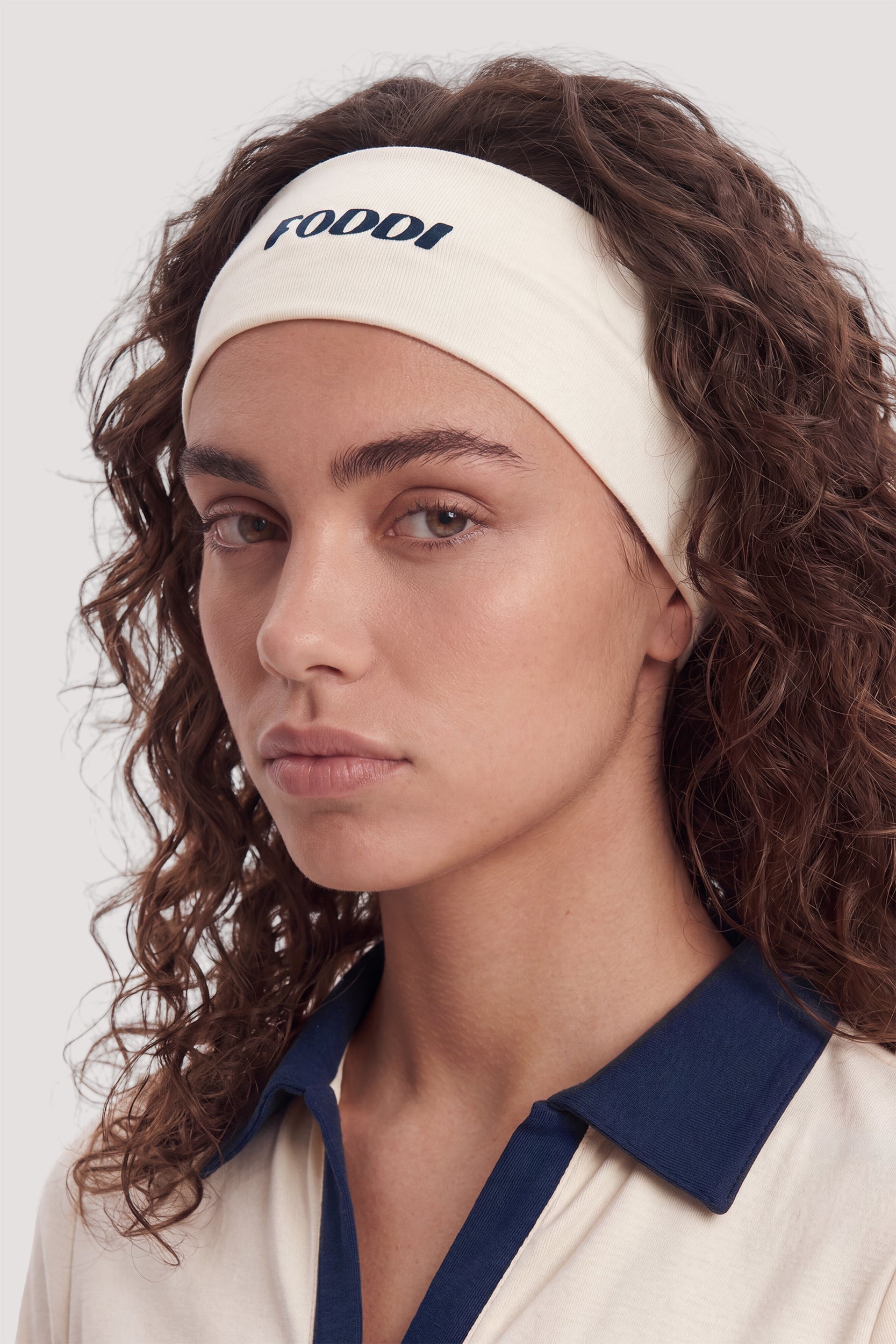 Hairband Navy Logo