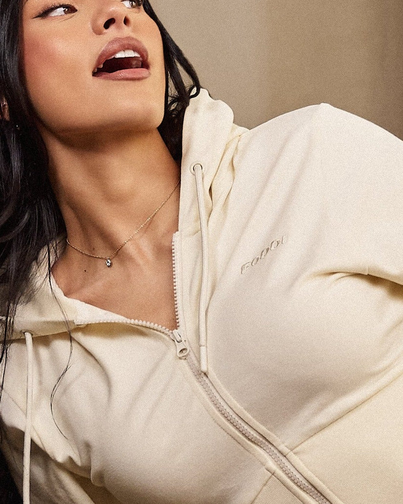 Fitted Zip Hoodie