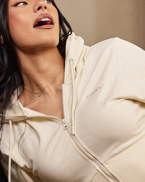 Fitted Zip Hoodie